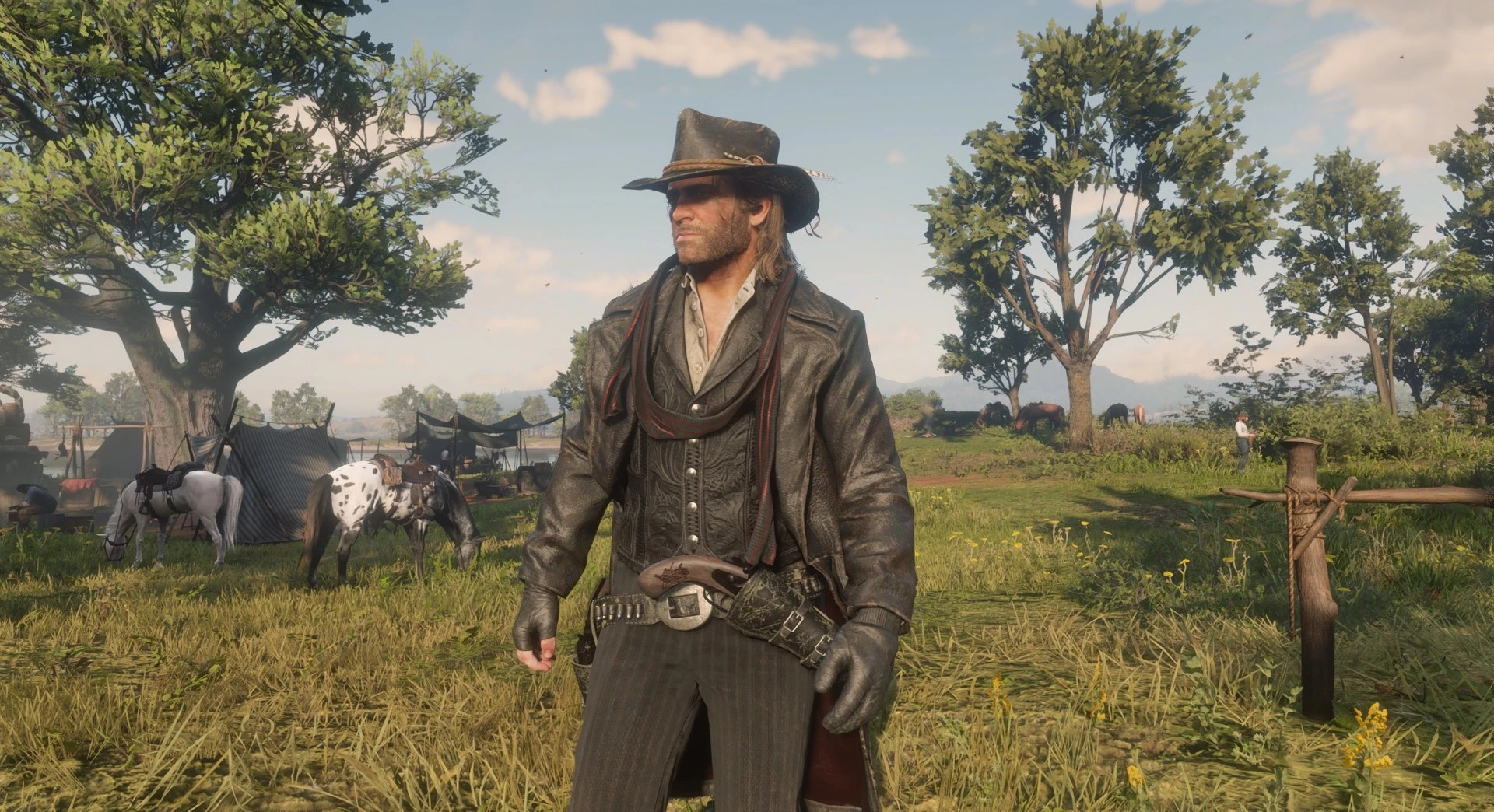 Never considered long haired Arthur before at Red Dead Redemption 2 ...