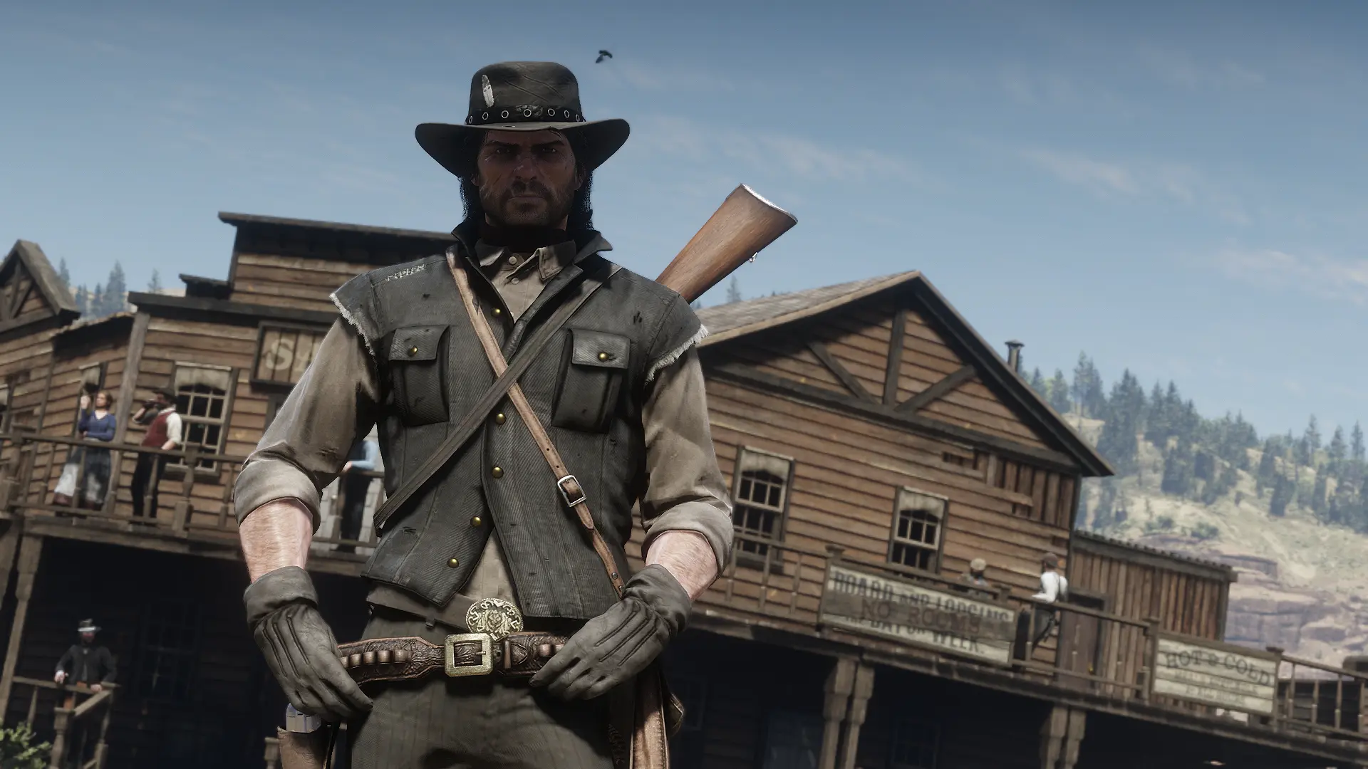 The skeleton cowboy at Red Dead Redemption 2 Nexus - Mods and community