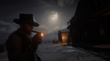 Taking a smoke in the dead of night at armadillo