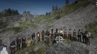 Everyone At Arthur's Grave Mourning His Death