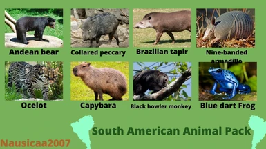Future dlc pack idea south america animal pack at Planet Zoo Nexus - Mods  and community