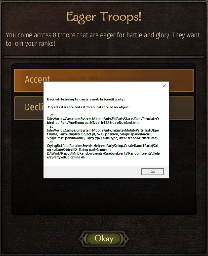 nexus mods an error occured