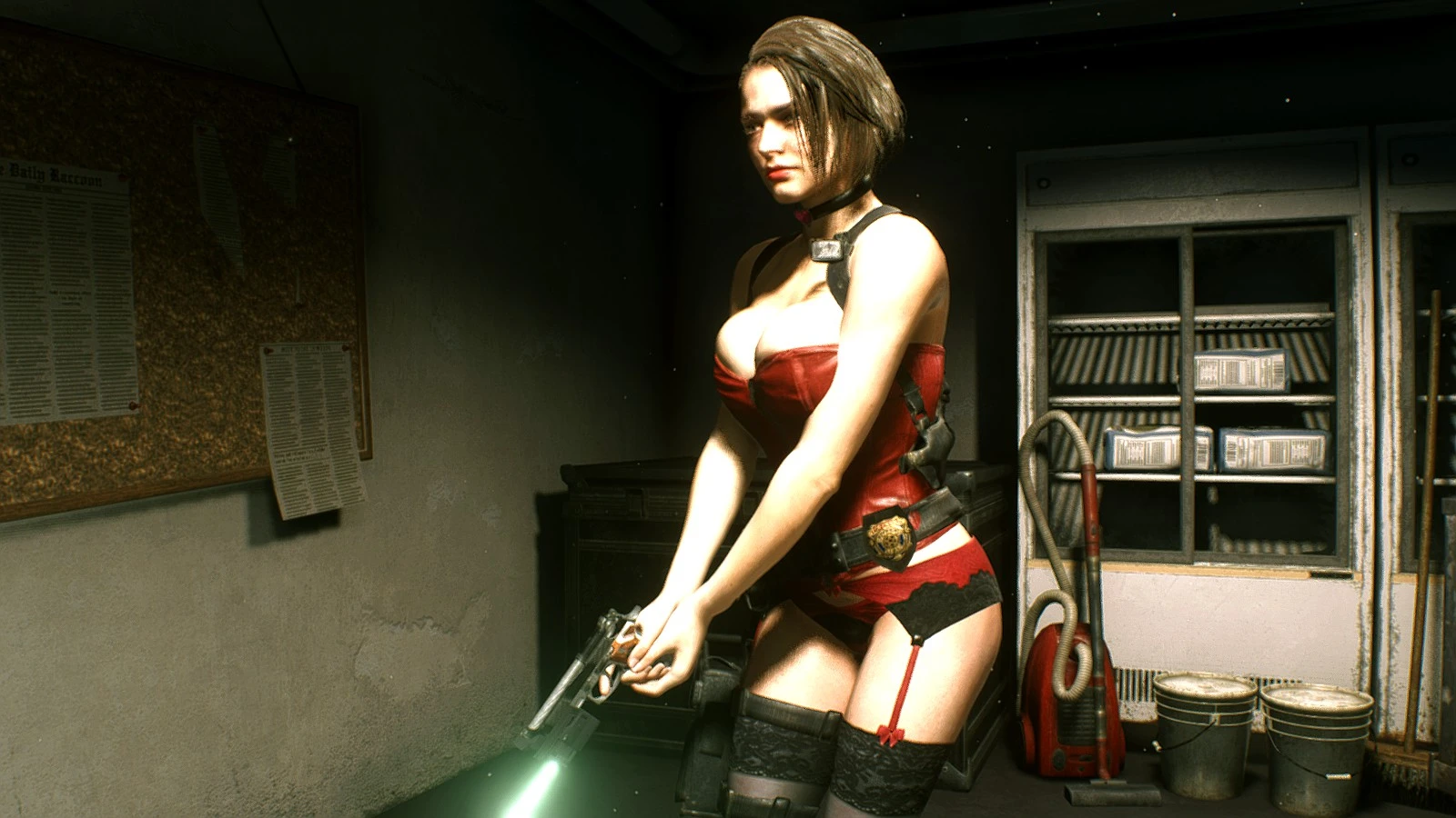 Jill Corset Lingerie Xl Red At Resident Evil Nexus Mods And Community
