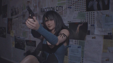 Rinoa  of Final fantasy VIII in Resident Evil 3 As Jill