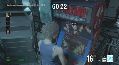 Jill playing arcade