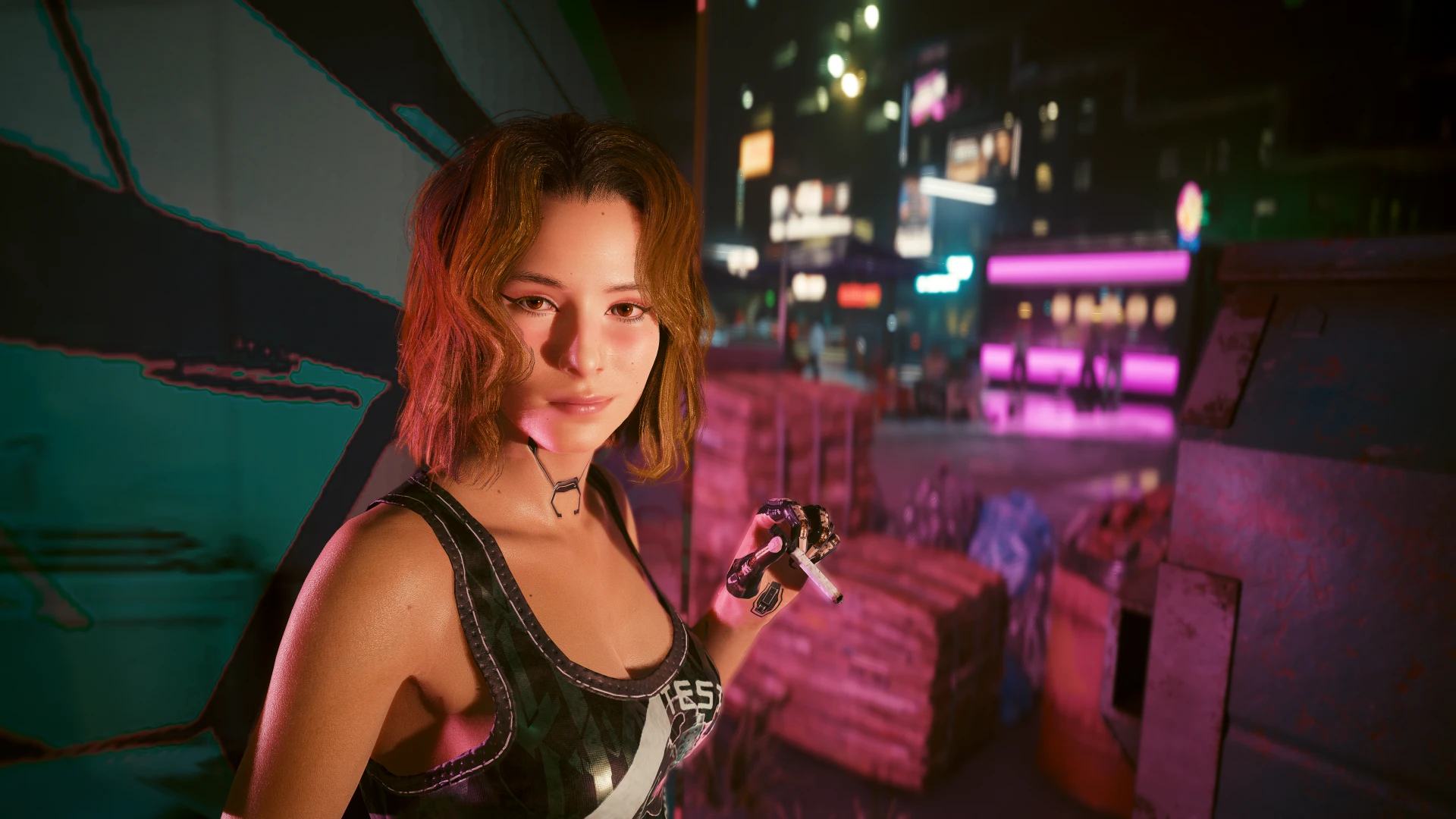 A quick smoke in NC at Cyberpunk 2077 Nexus - Mods and community