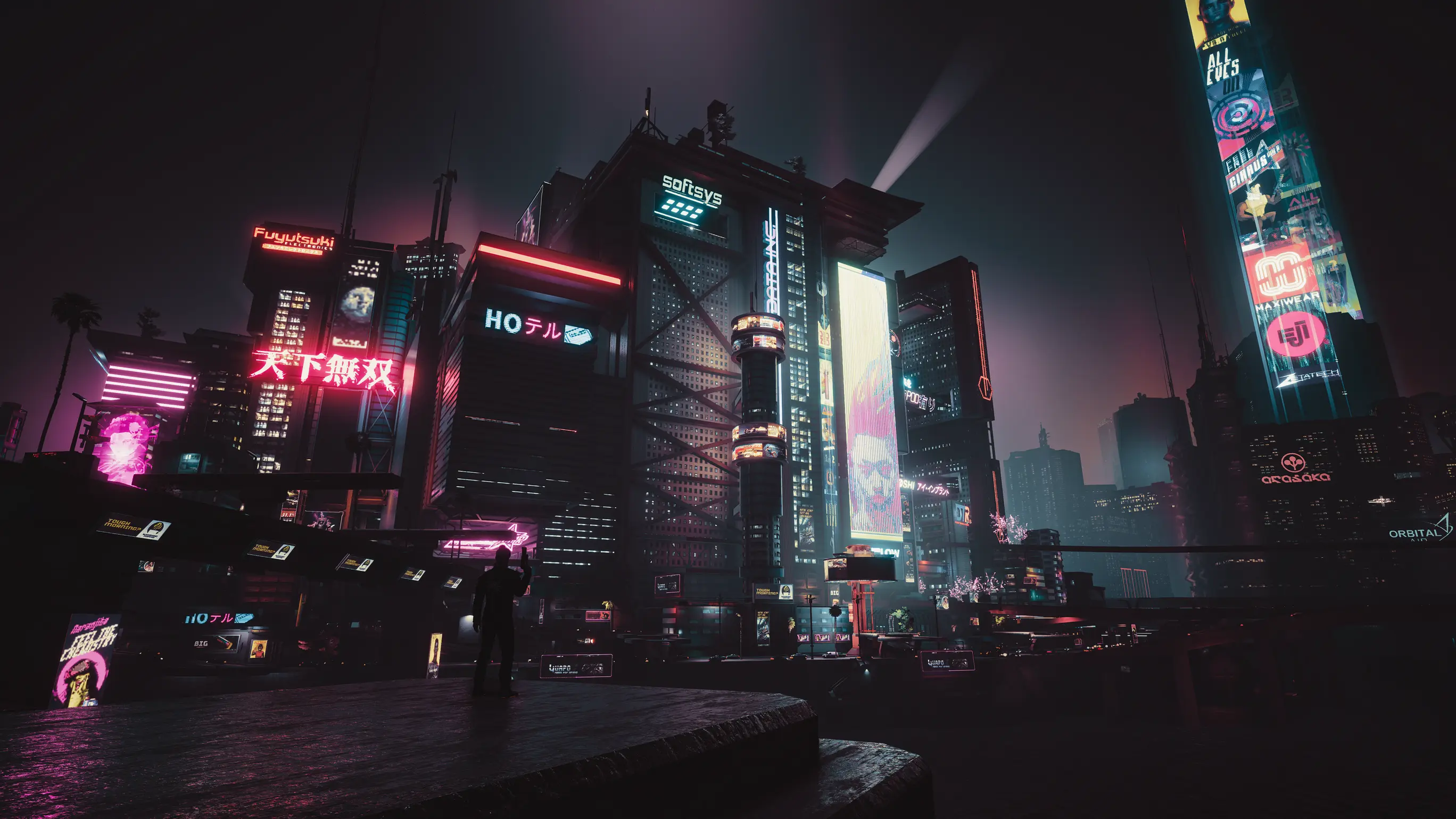 Free Cyberpunk 2077 Night City Wallpaper 4K