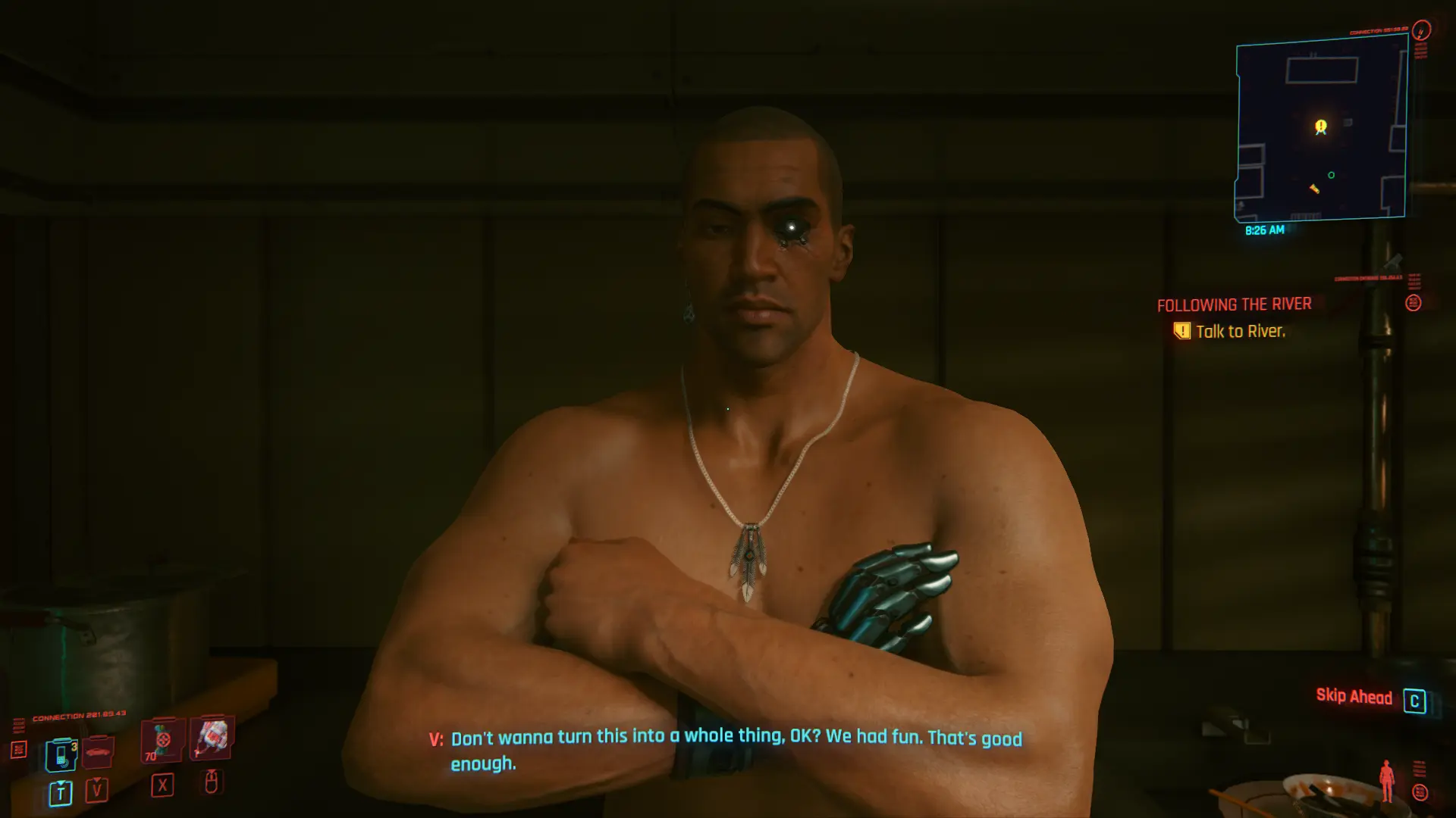 V shows off his muscles at Cyberpunk 2077 Nexus - Mods and community