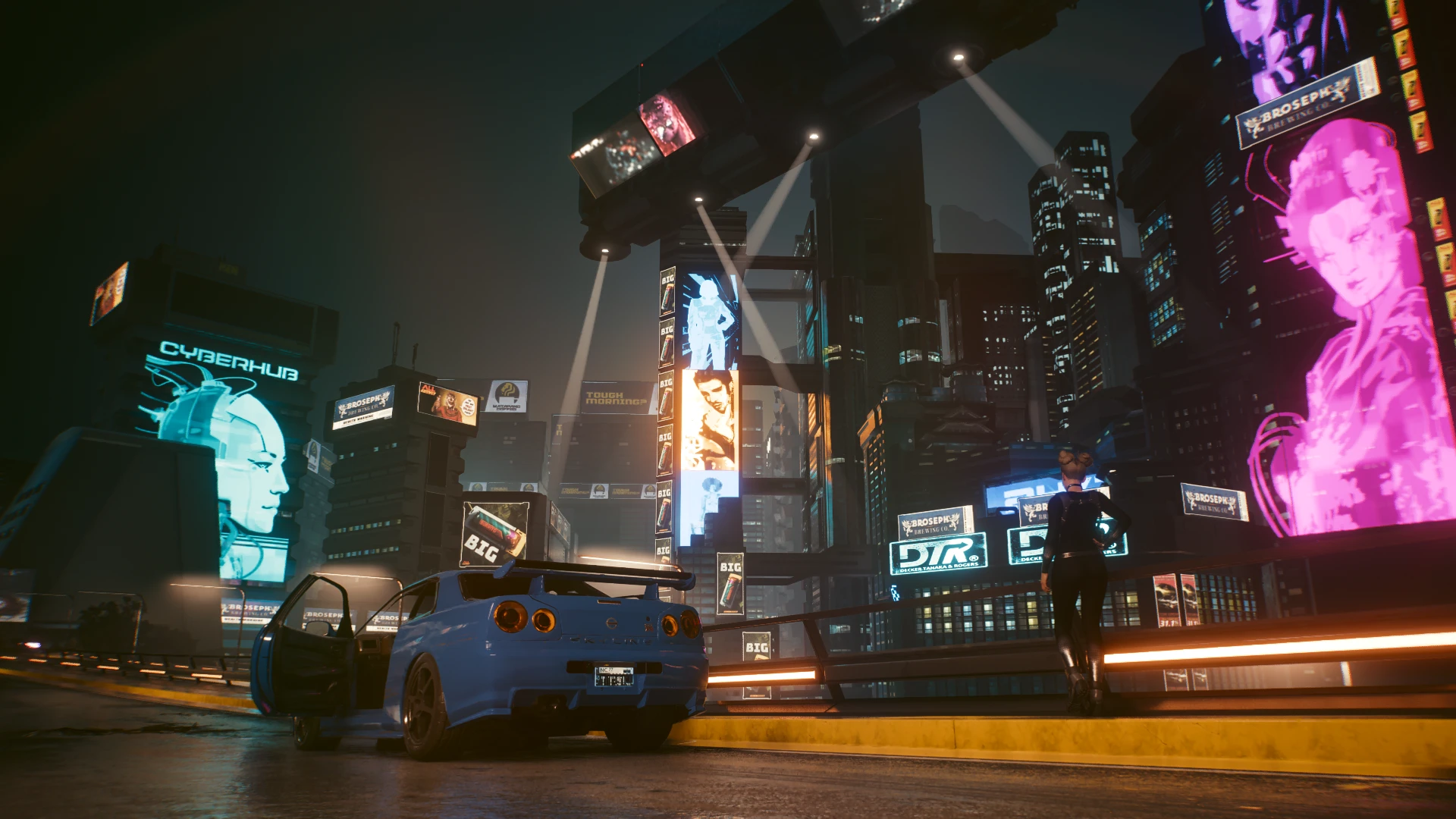 A quick stop for the view at Cyberpunk 2077 Nexus - Mods and community