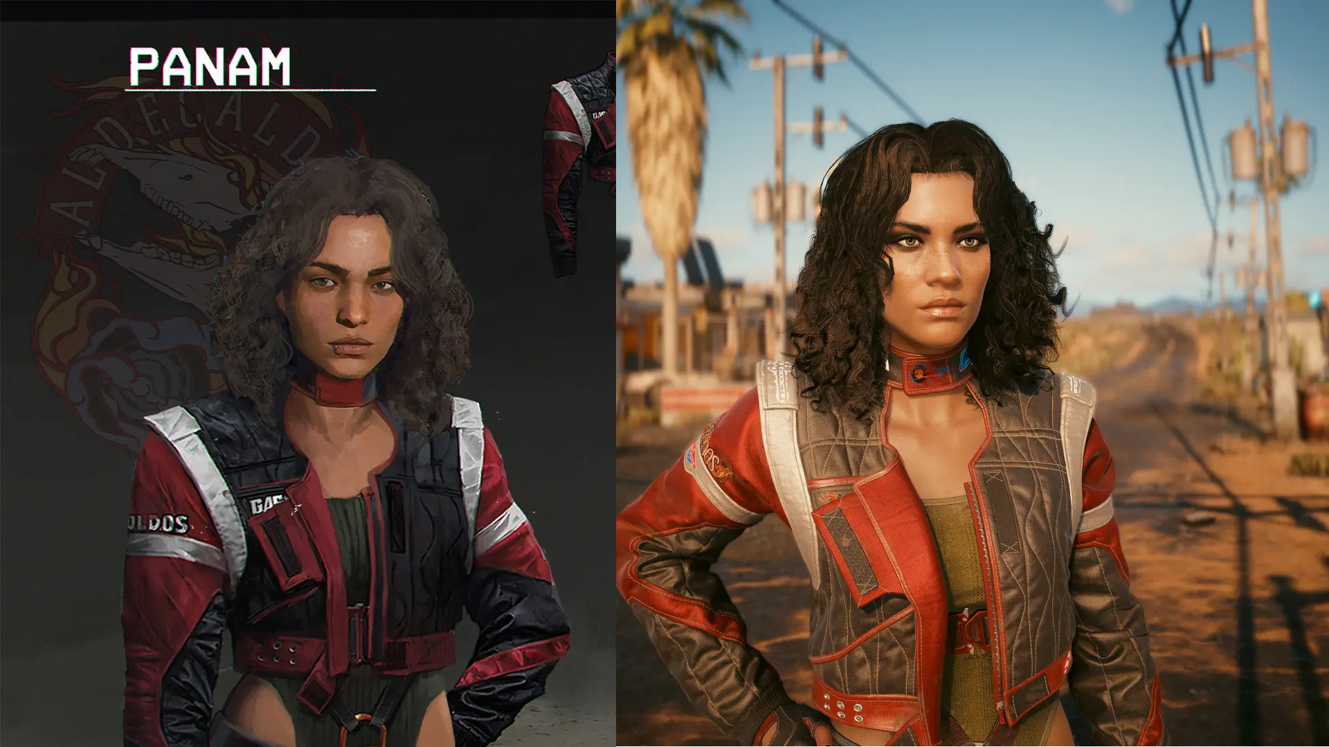 Panam Concept Art Hair at Cyberpunk 2077 Nexus - Mods and community