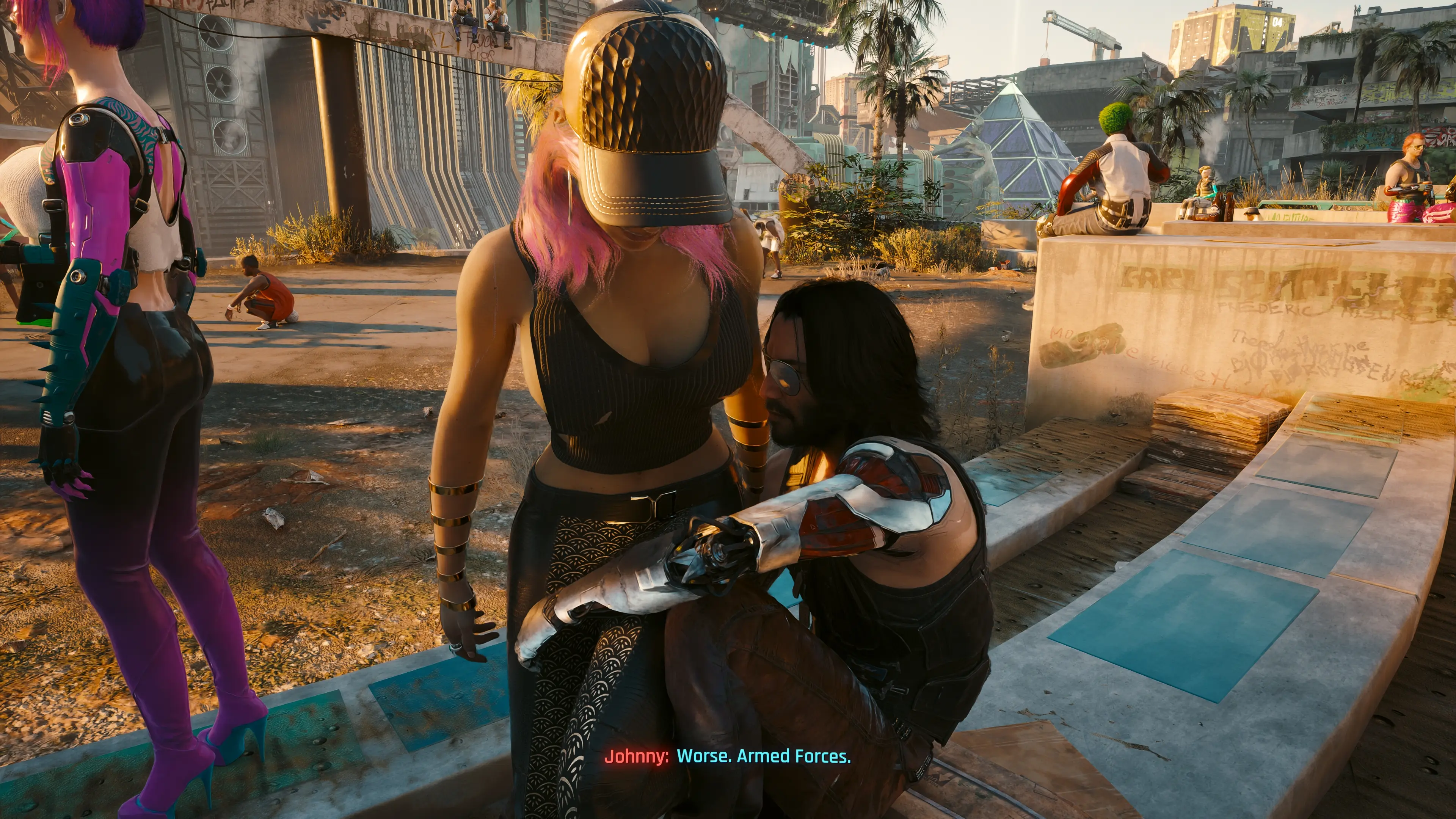 Johnny likes Angie at Cyberpunk 2077 Nexus - Mods and community