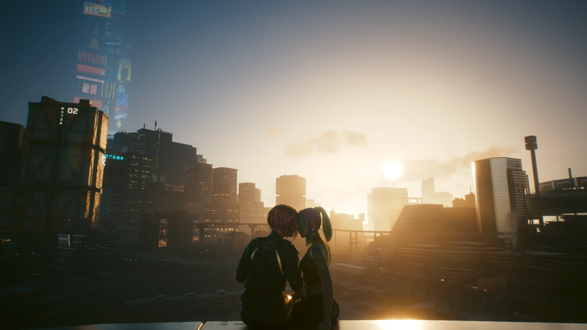 Sunset with Judy at Cyberpunk 2077 Nexus - Mods and community