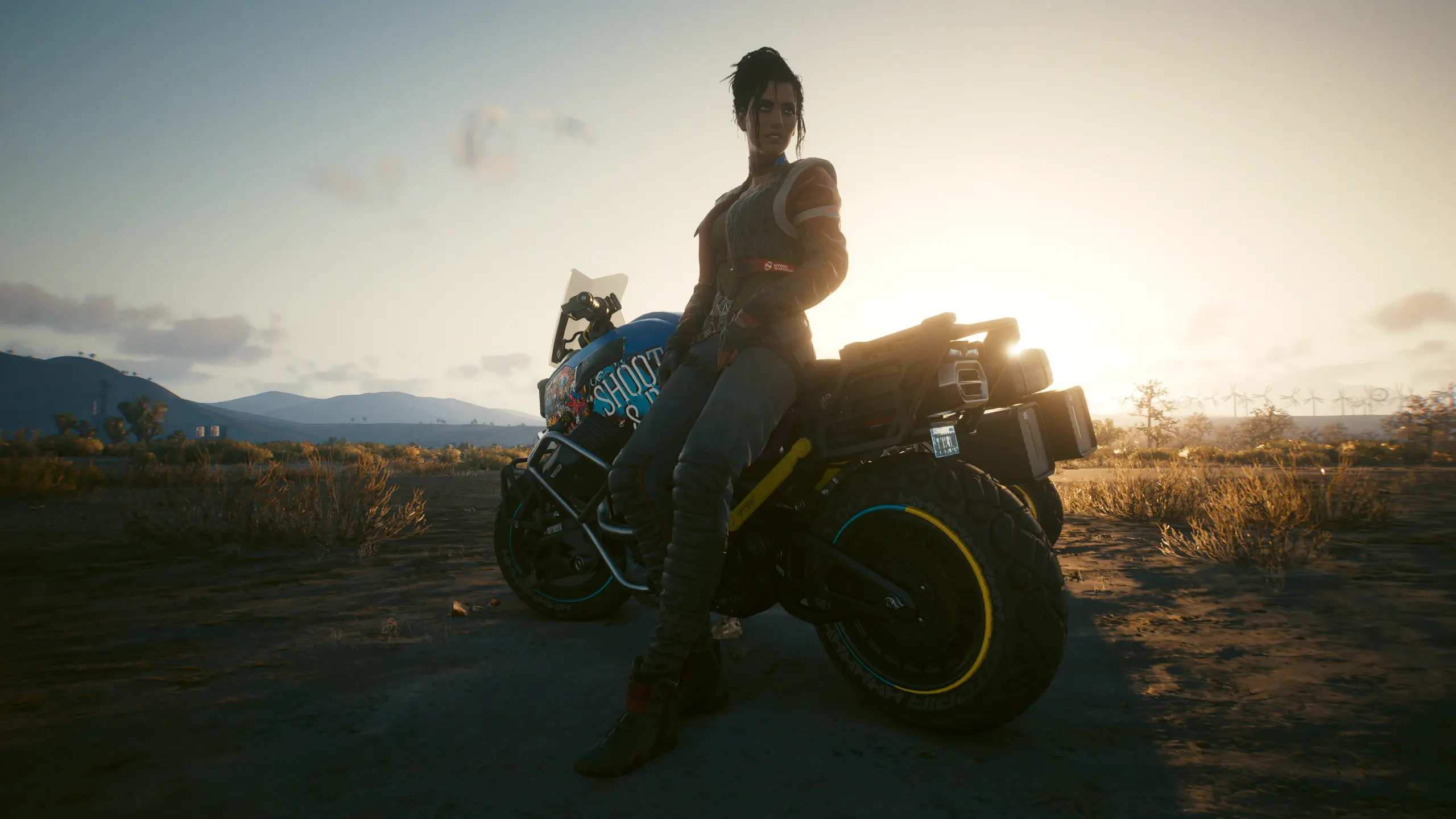 Panam and her motorcycle at Cyberpunk 2077 Nexus - Mods and community