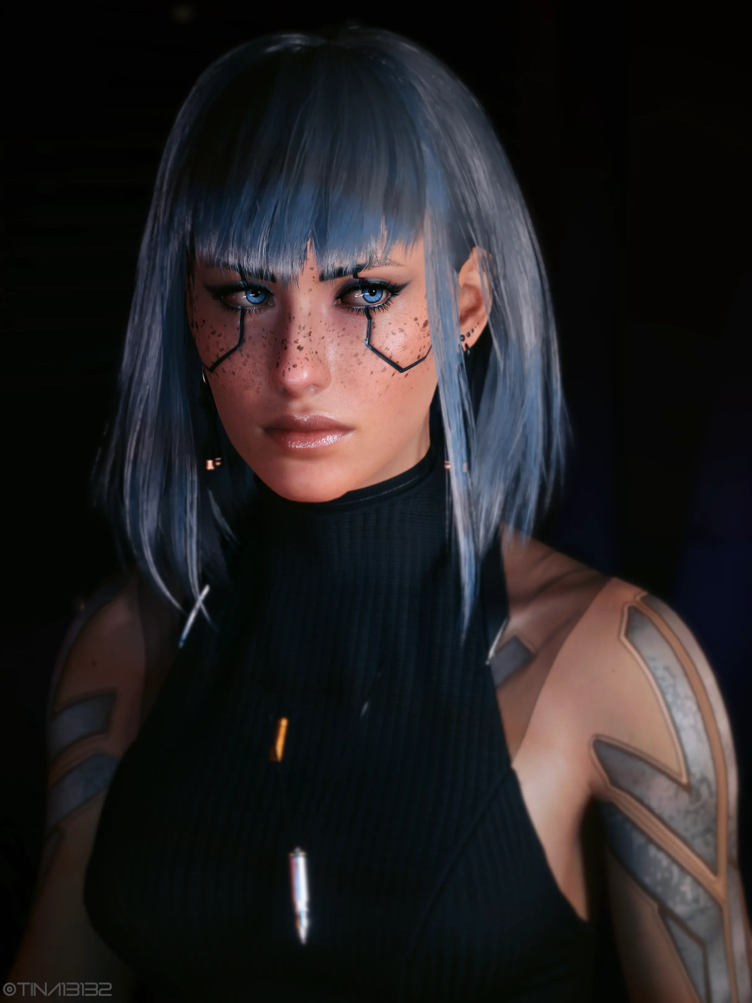 Cyberpunk 2077 hair