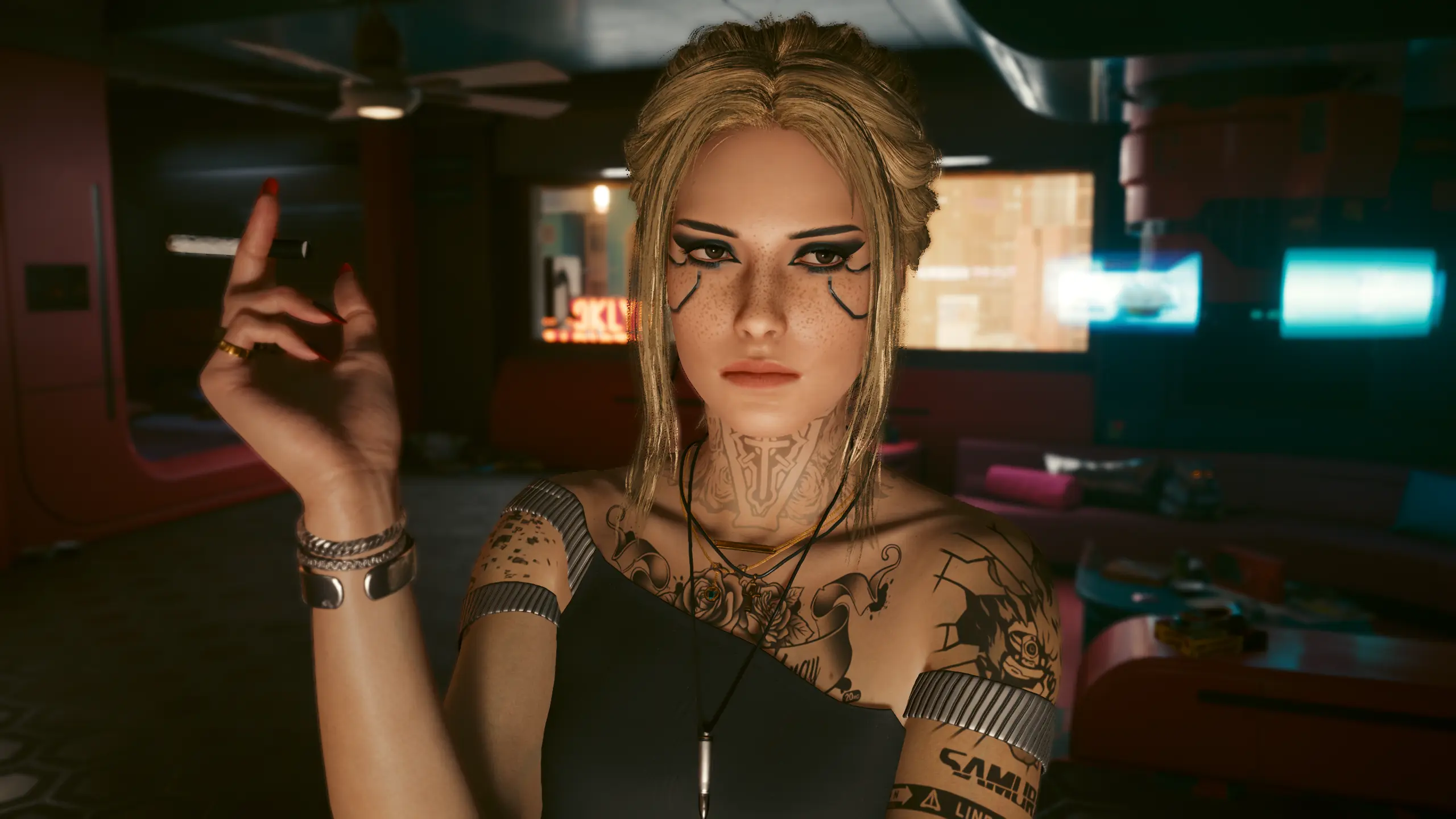 V Smoking At Cyberpunk 2077 Nexus Mods And Community