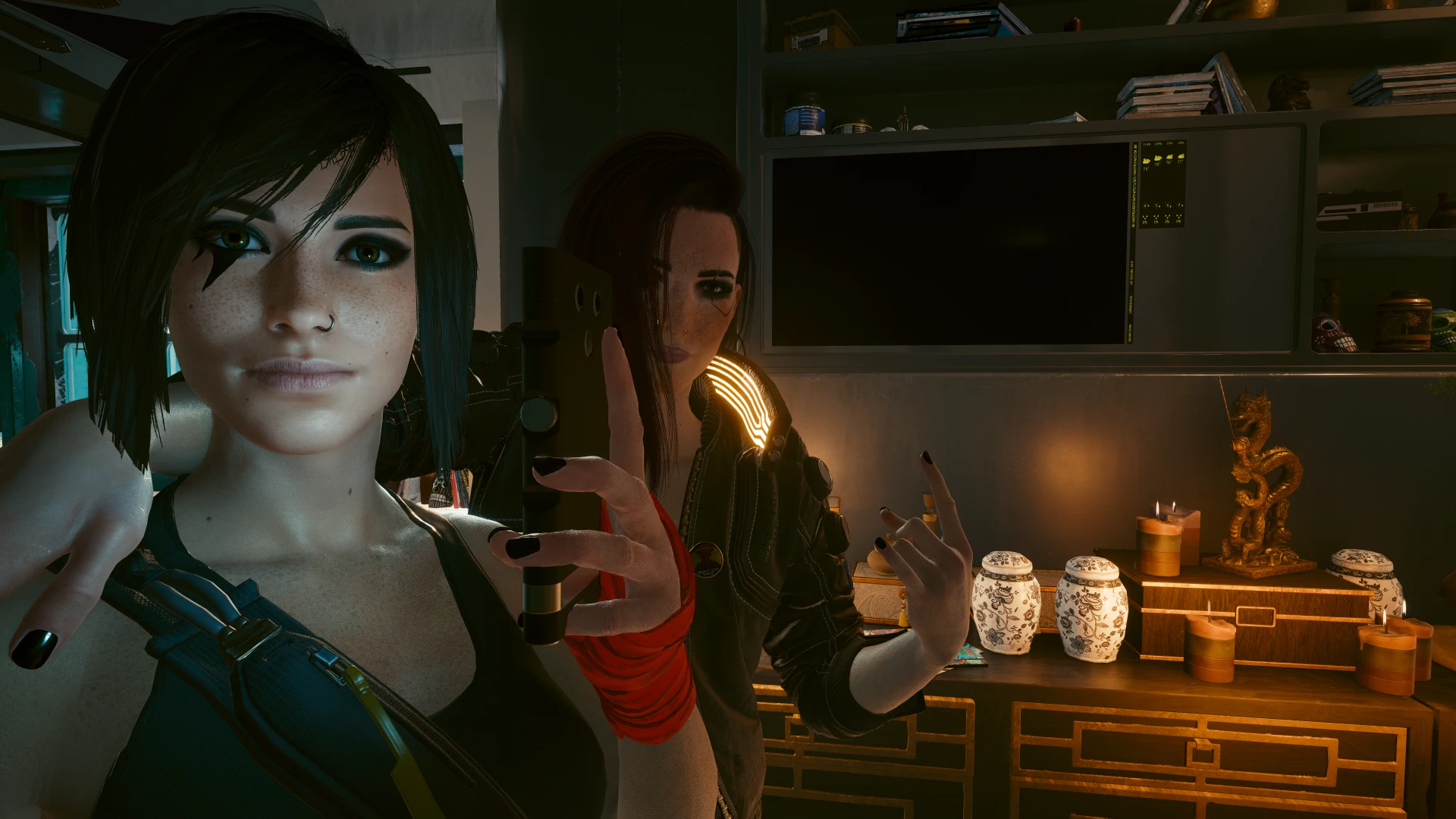 Made Faith in Cyberpunk 2077 (with mods). Mostly based on her