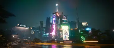 The Moon Comes Over the Tower at Cyberpunk 2077 Nexus - Mods and community