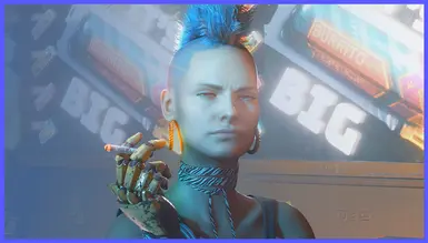 CP2077 NPC woman smoking at Cyberpunk 2077 Nexus - Mods and community