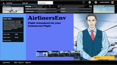 Flight Attendant announcements for FS2020