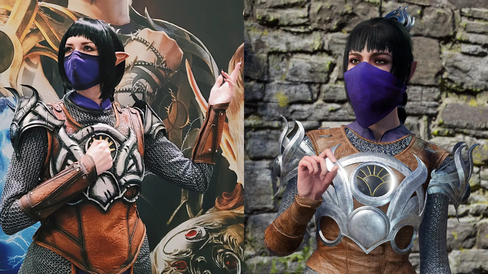 Shadowheart Cosplay vs In game at Baldur s Gate 3 Nexus Mods and