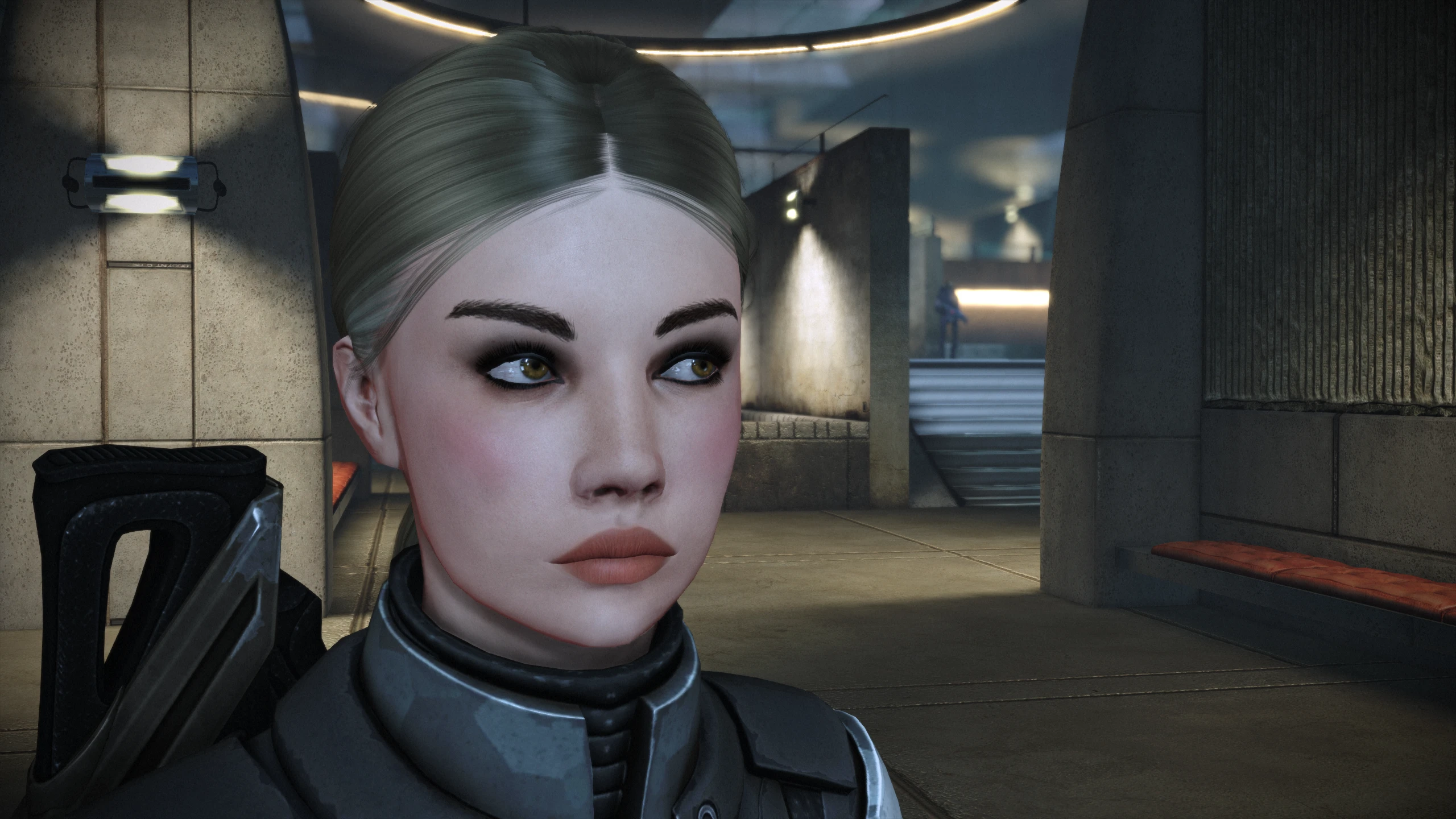 taking me awhile to figure out elle's look at Mass Effect Legendary ...