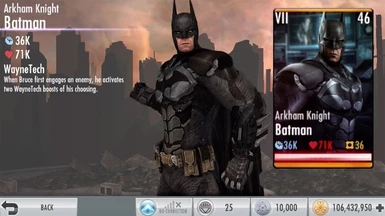 MOD REQUEST batman arkham knight injustice mobile suit
