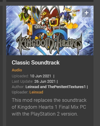 MOD REQUEST KH2 PS2 Classic OST