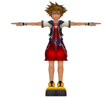 MOD REQUEST Sora in KH1 outfit over base Sora