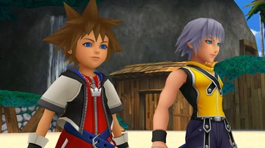 -REQUEST- Playable Sora and Riku in KH1 Outfits -optional longer hair for Riku-