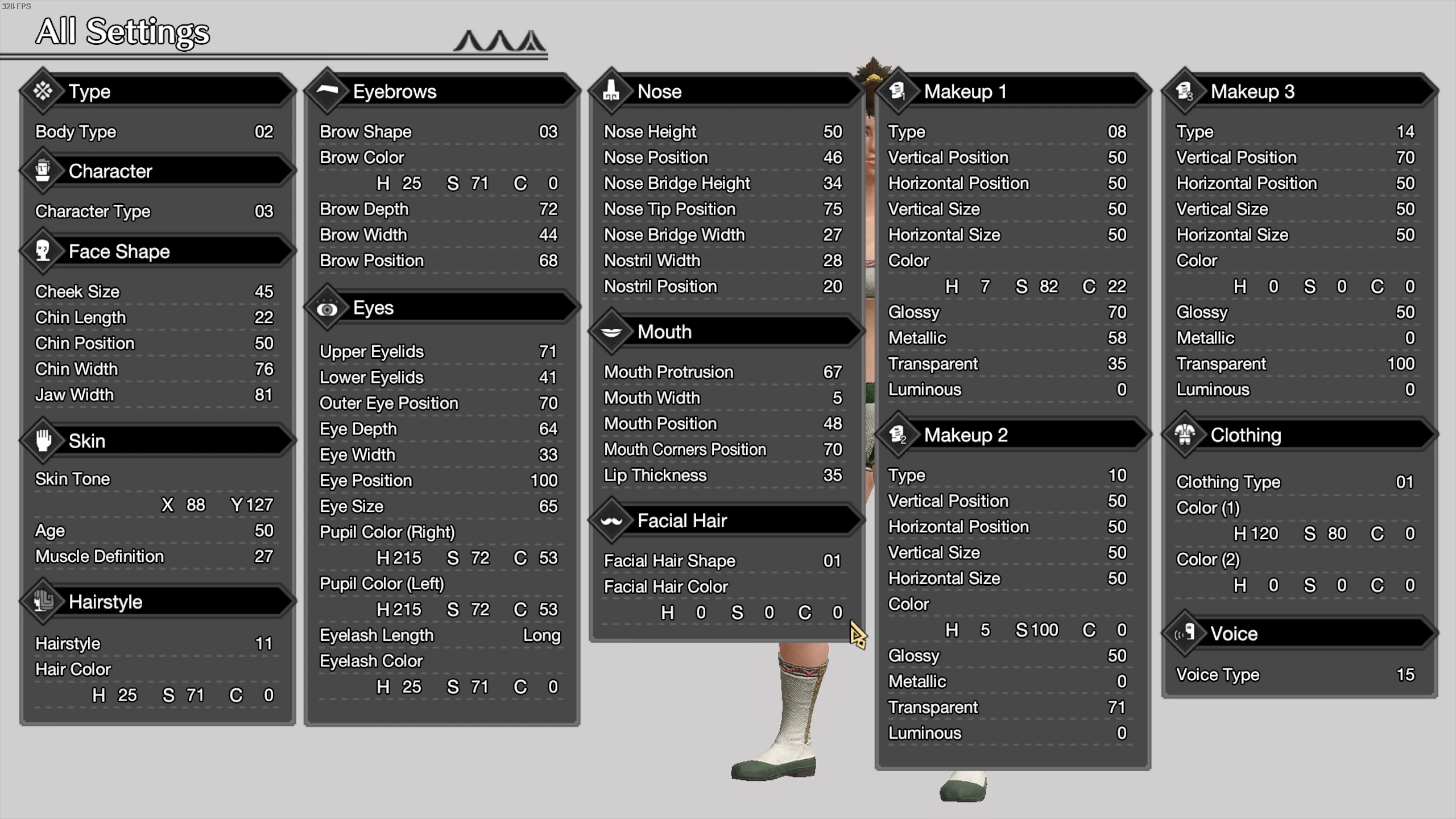Character presets at Monster Hunter Rise Nexus mods and community