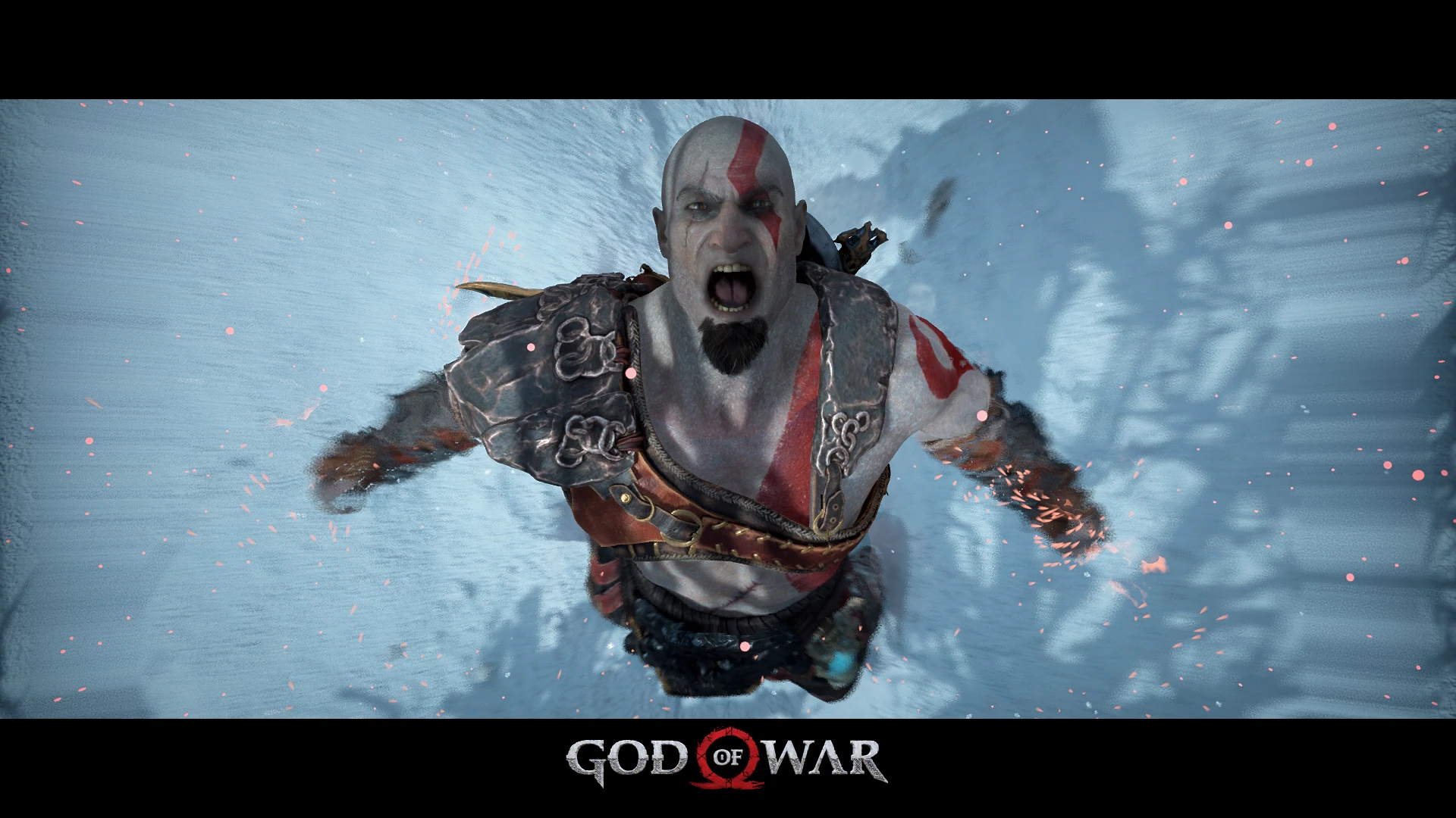 Kratos Rage Mode With Warm Filter At God Of War