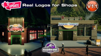 Real Logos for Jurassic World Evolution 2 Shops - New Update available
