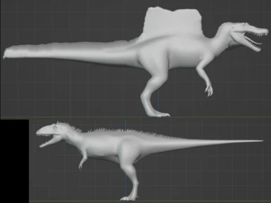 Say hello to the stylized spino and carchar