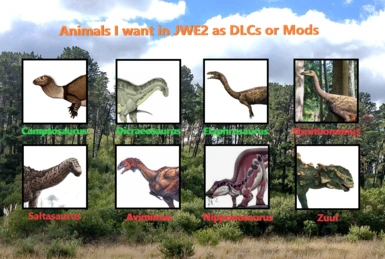 JWE2 Species I want as DLCs or as Mods