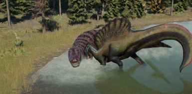 Purrusaurus couldn't celebrate his kill for long