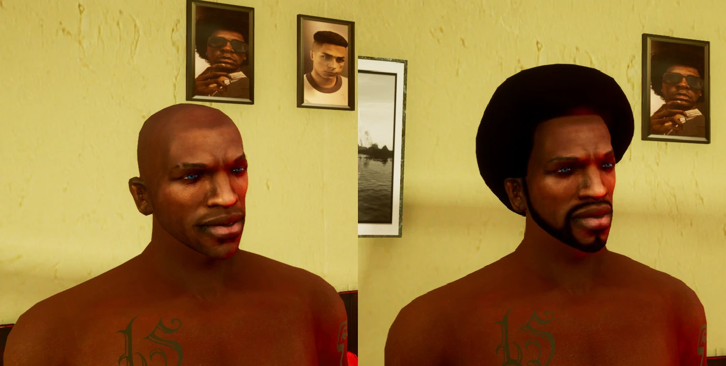 CJ Face Super HD Retexture Update Now finished Afro and beard version