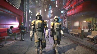 Male and Female Coruscant Police uniforms