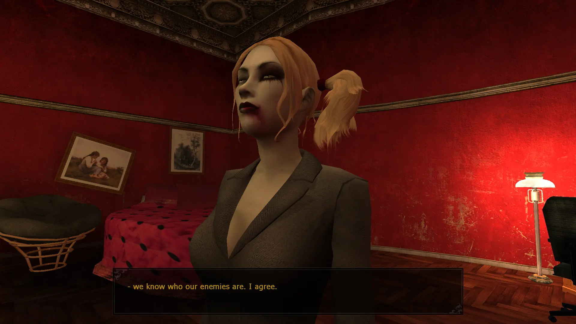 Vampire the masquerade bloodlines русификатор. Vampire the Masquerade Bloodlines диалоги. Вампирский маскарад Тереза Малкавиан. Vampire: the Masquerade принц. Маскарад вампиров Малкавианка диалоги.