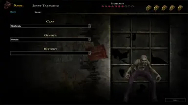 Nosferatu character screen