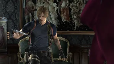 Leon RE4 Remake in RE4 OG