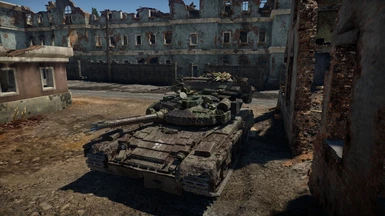 heavily damaged T-80b