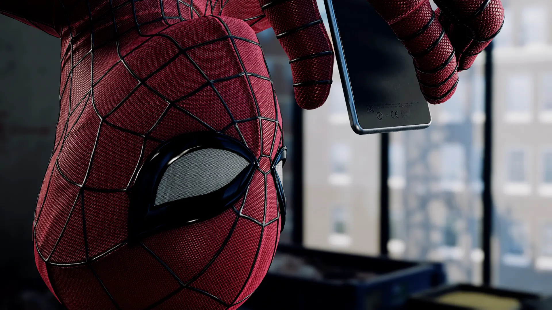 on the phone at Marvel's Spider-Man Remastered Nexus - Mods and community