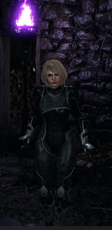 Ashley In Black Cat Suit At Resident Evil 4 2023 Nexus Mods And