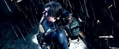 Leon with a dog