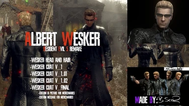 RE5 Wesker Coat for RE4 Remake