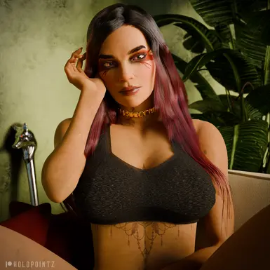 Loba lets her hair down