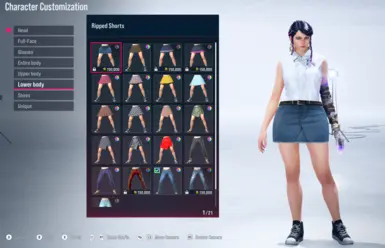 tekken 8 Jean skirt in the customization