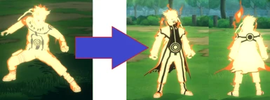 Mod Request - Replace tailed beast bomb awakened form with kurama link normal form