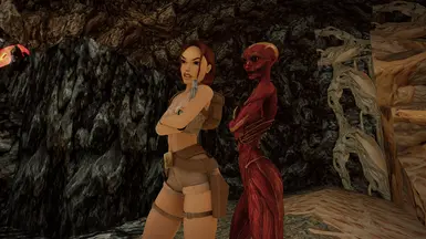 Lara and Doppelganger baffled