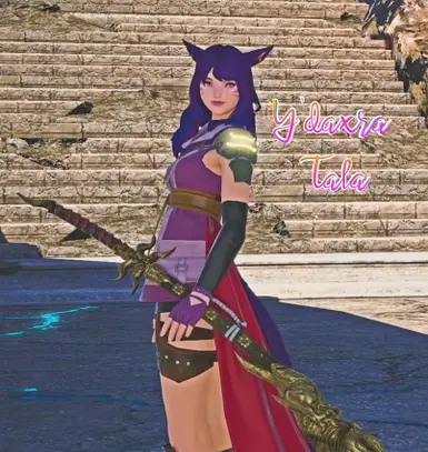 Old Photo Edit of my Miqo'te Y'daxra Tala